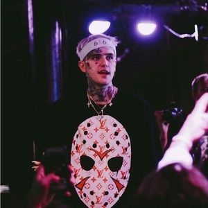 ABVHVN x Lil Peep LV Monogram Mask Shirt (seen on Lil Peep)